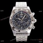 Swiss Grade Replica Breitling Chronomat A7750 watch Black Roman Dial